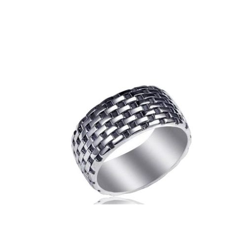 Antique silver S.Steel Balinese Ring