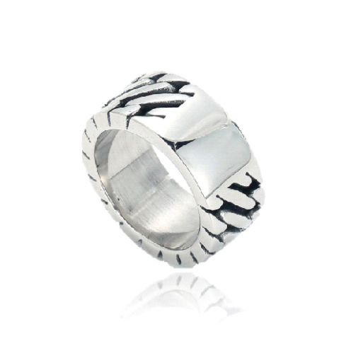 Antique silver S.Steel Balinese Ring