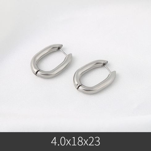 S.Steel S.Steel Hoop c-uone 23x18mm - 4mm
