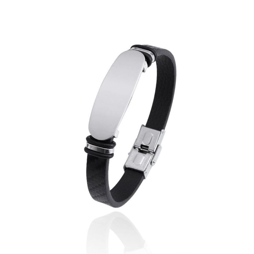 S.Steel Leather Men-c 15g