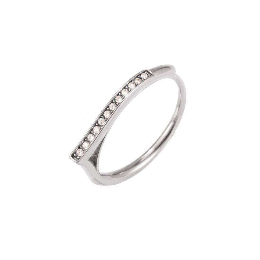 S.Steel New White Zircon Women-c 2g EU54 - ES14 - US7