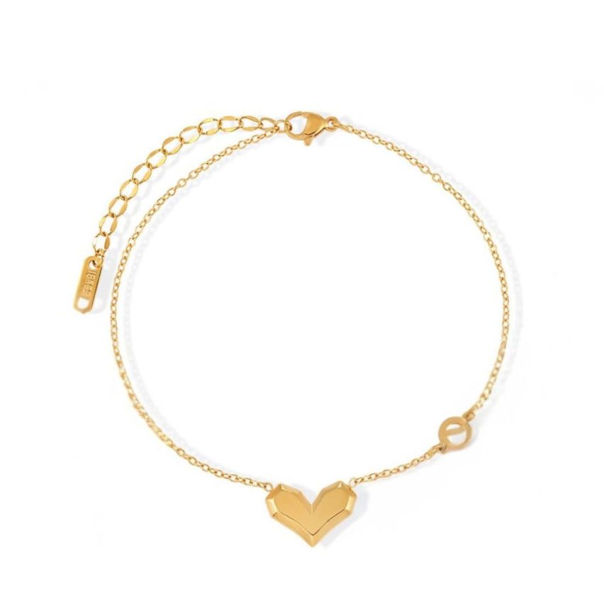 S.Steel Gold Plating Anklets Women-c 4.2g