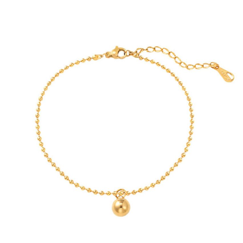 S.Steel Gold Plating Anklets Women-c 4.04g 250x2mm