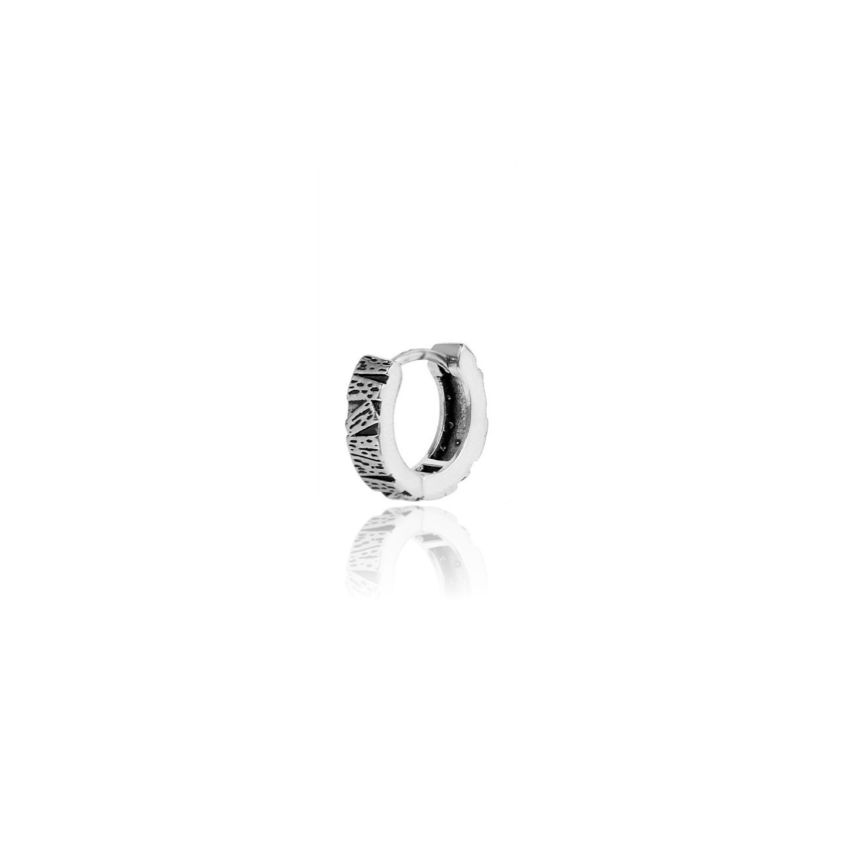 URBAN Antique silver S.Steel Hoop Men-c 10x10mm