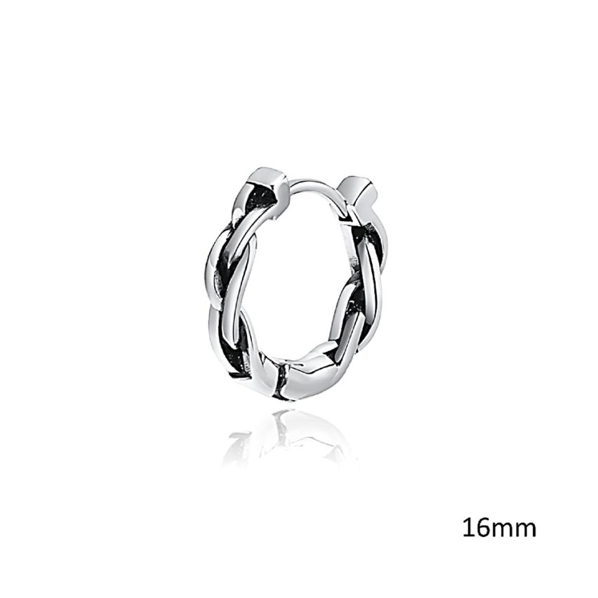 URBAN Antique silver S.Steel Hoop Men-c 