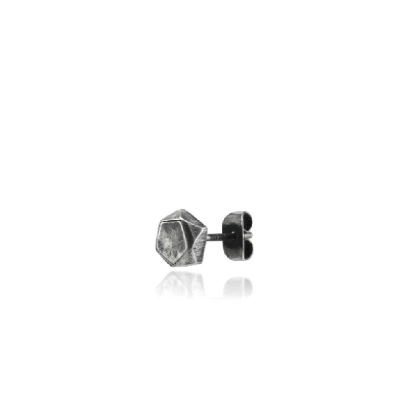 S.Steel Antique silver Stud Men-c