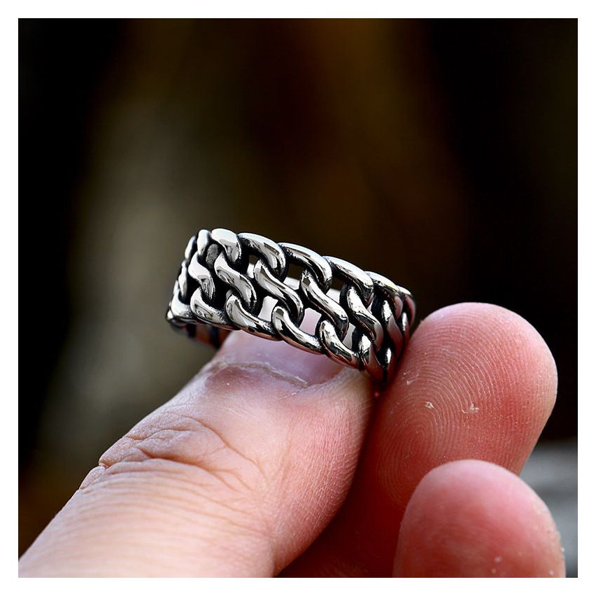 S.Steel Antique silver Urban Men-c