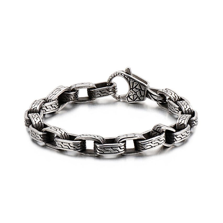 S.Steel Antique silver Balinese Men-c