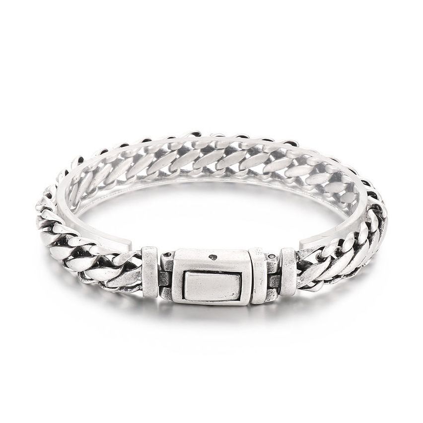 S.Steel Antique silver Balinese Men 53g 220x12mm