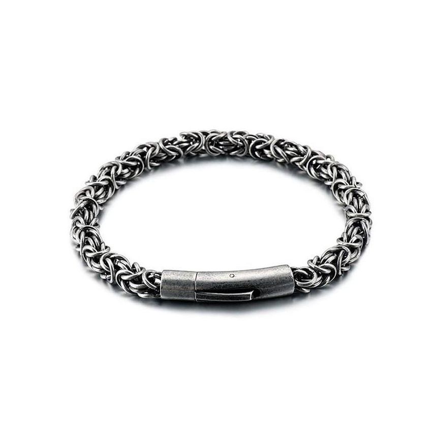 S.Steel Antique silver Balinese Men-c