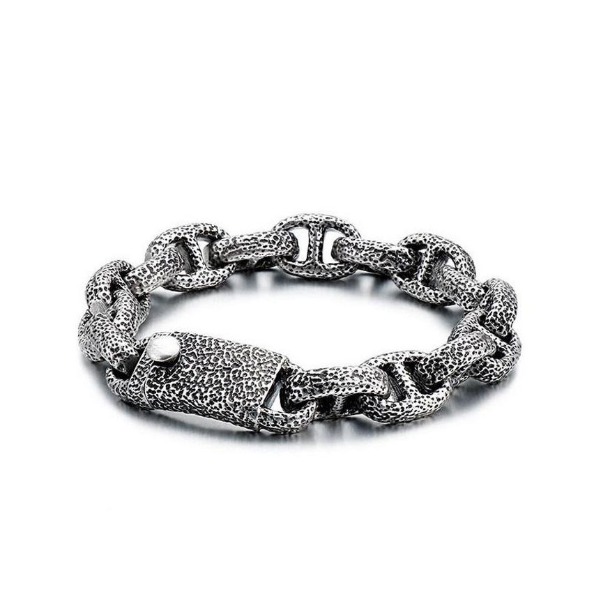 S.Steel Antique silver Balinese Men-c