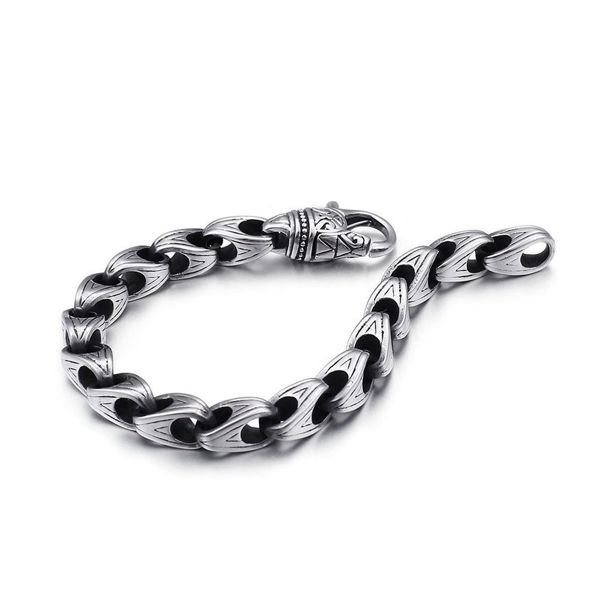 S.Steel Antique silver Balinese Men-c