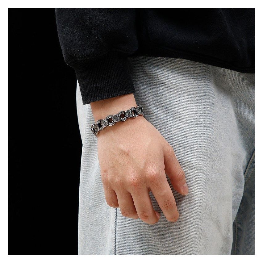 S.Steel Antique silver Balinese Men-c