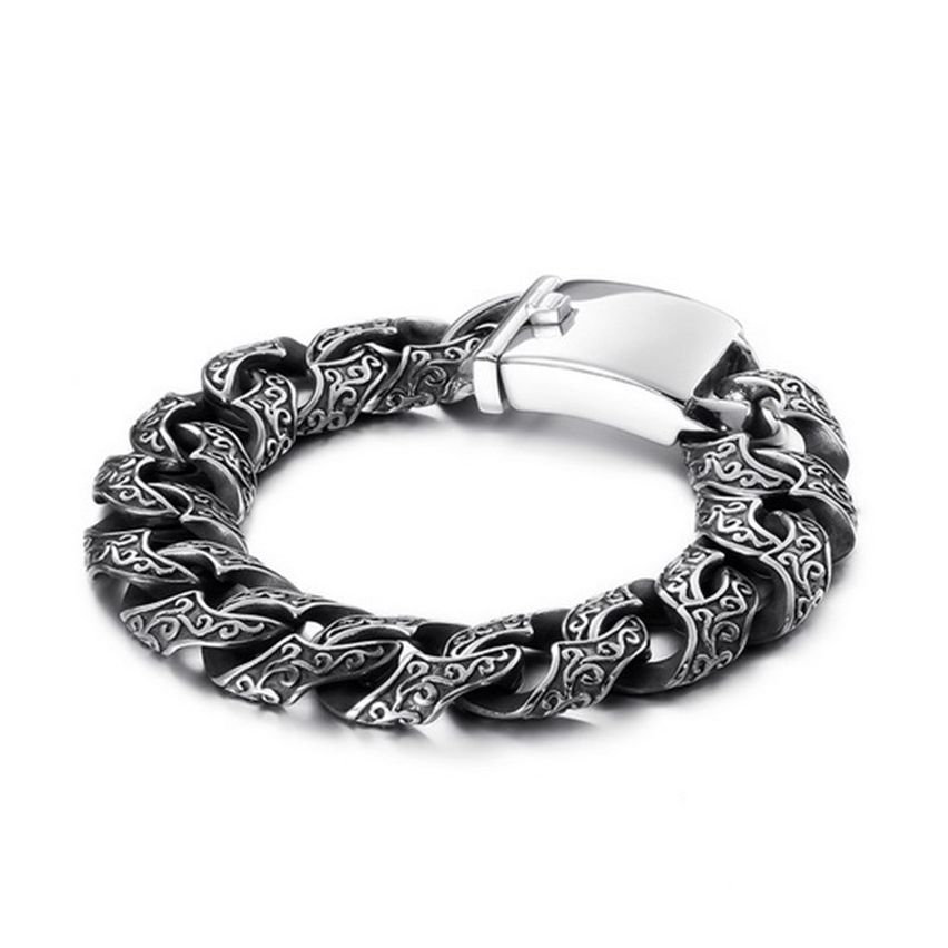 S.Steel Antique silver Balinese Men-c