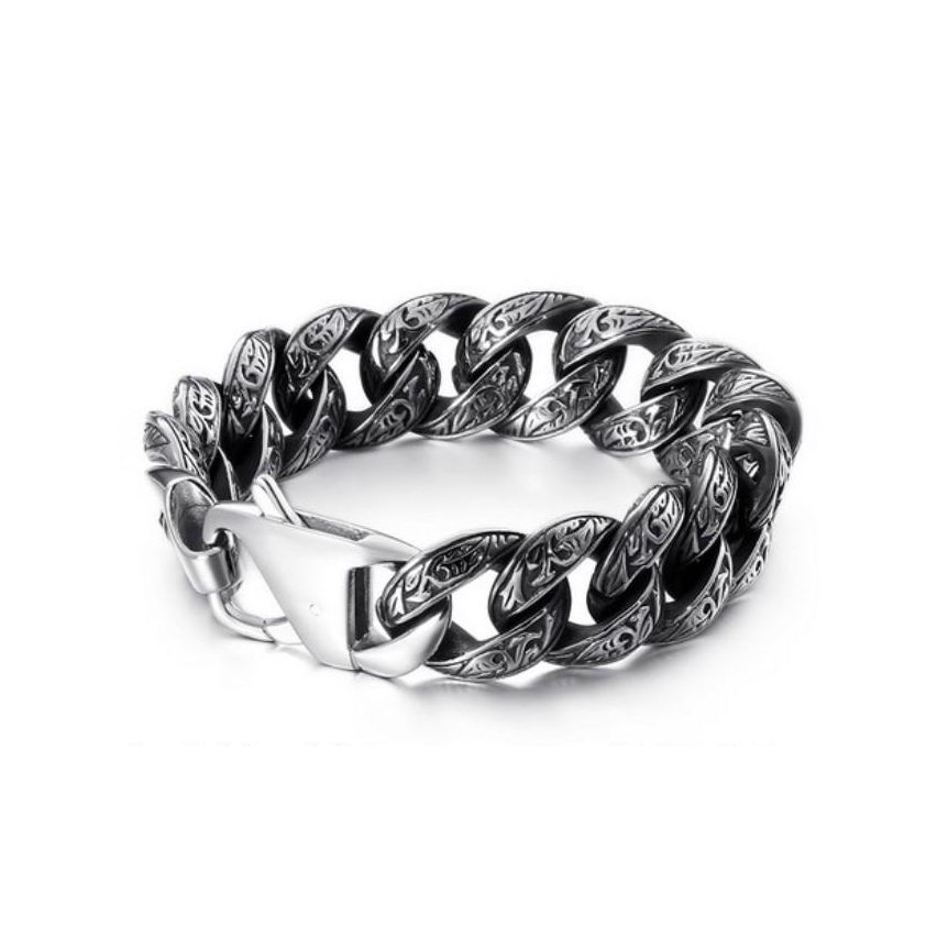 S.Steel Antique silver Balinese Men-c