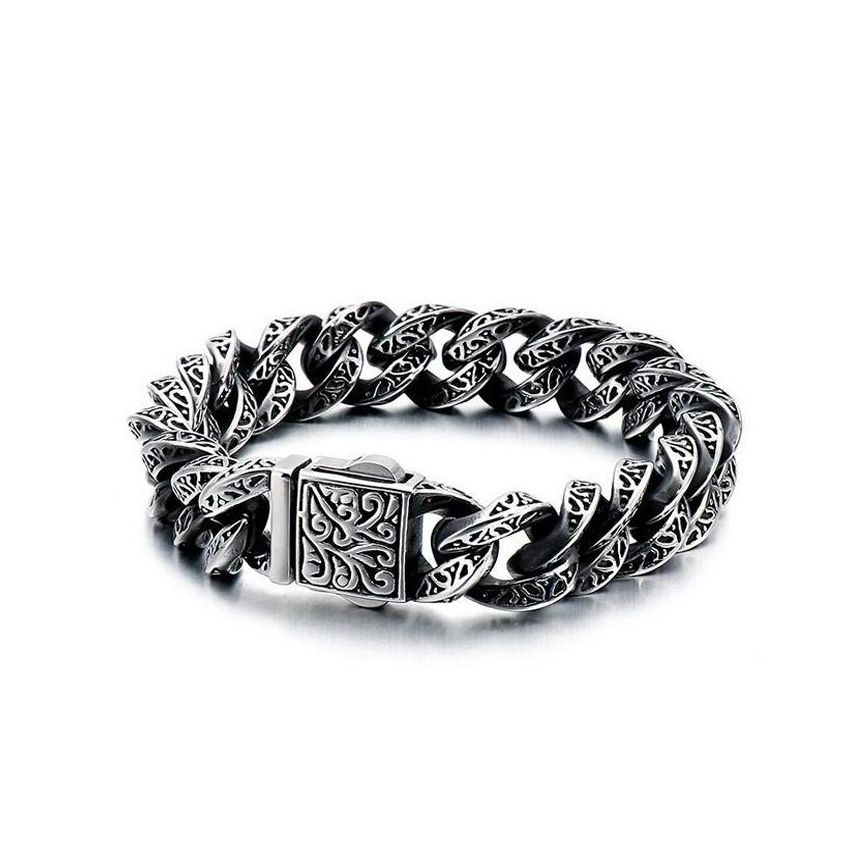 S.Steel Antique silver Balinese Men-c