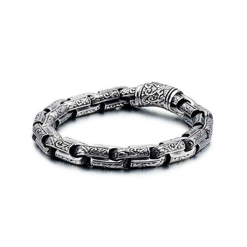 S.Steel Antique silver Balinese Men-c