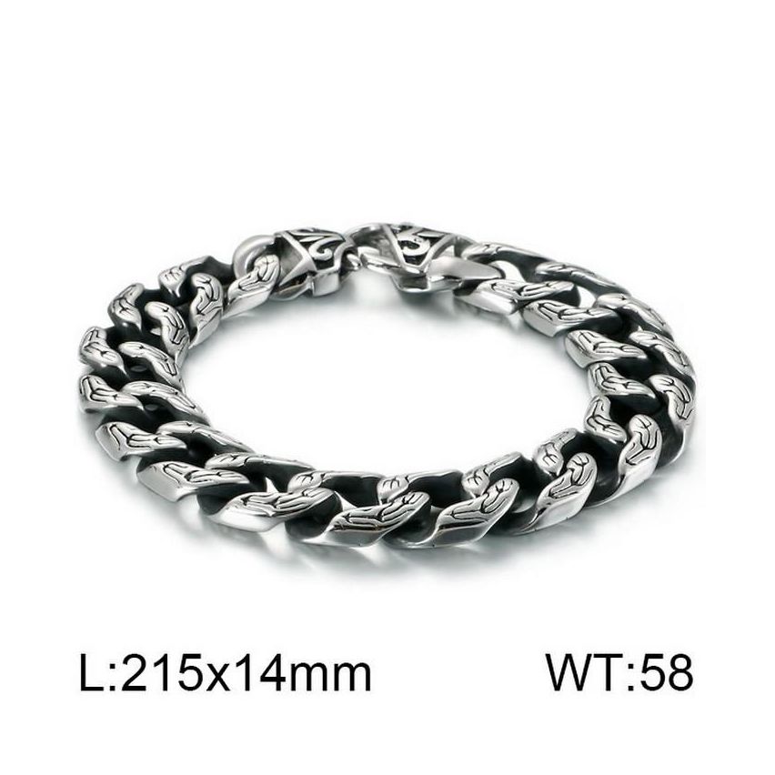 S.Steel Antique silver Balinese Men-c