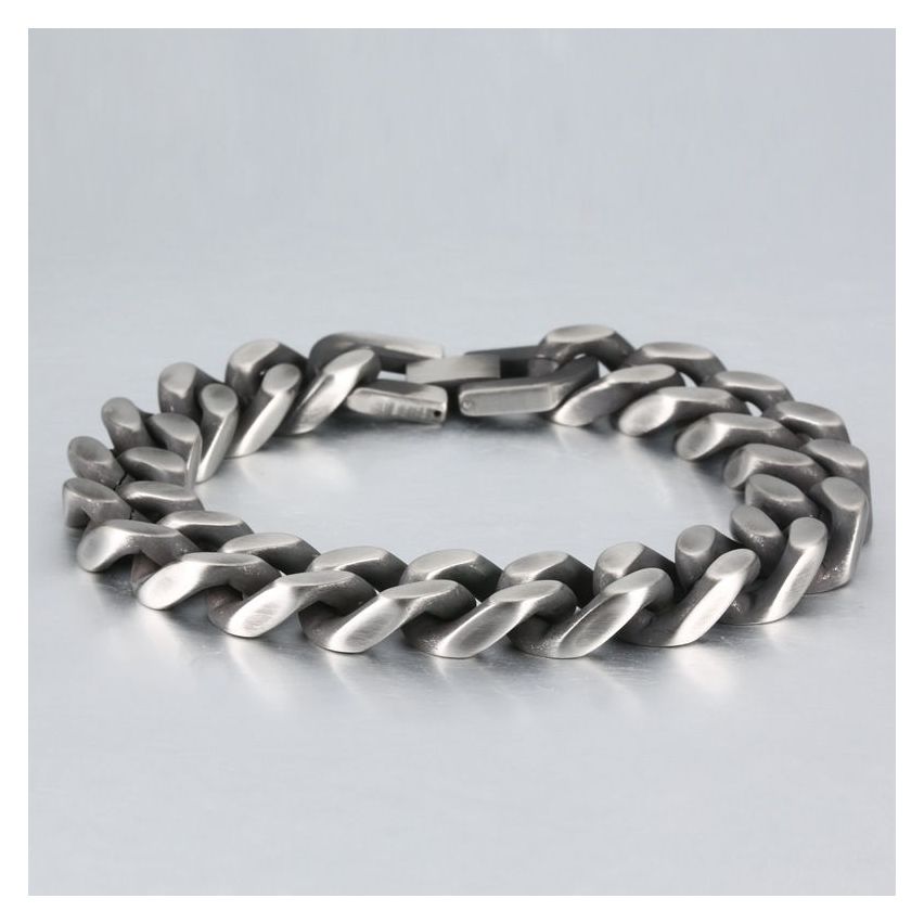 S.Steel Antique silver Urban Men-c