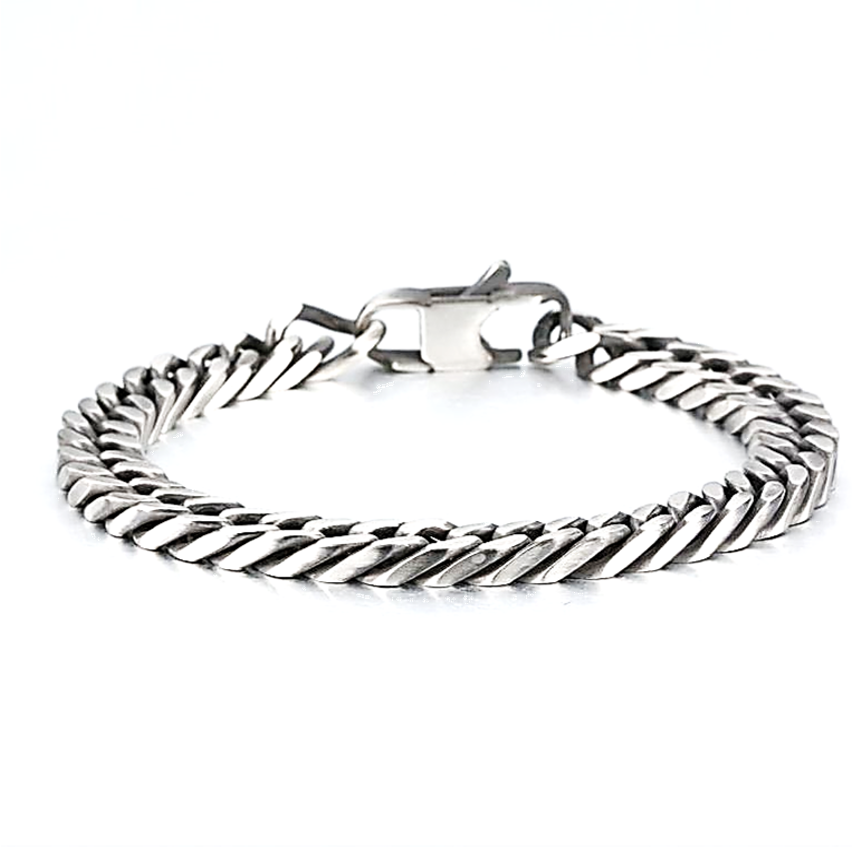 S.Steel Antique silver Urban Men-c