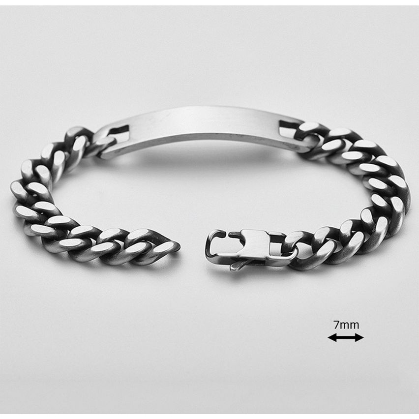 S.Steel Antique silver With Plate Men-c