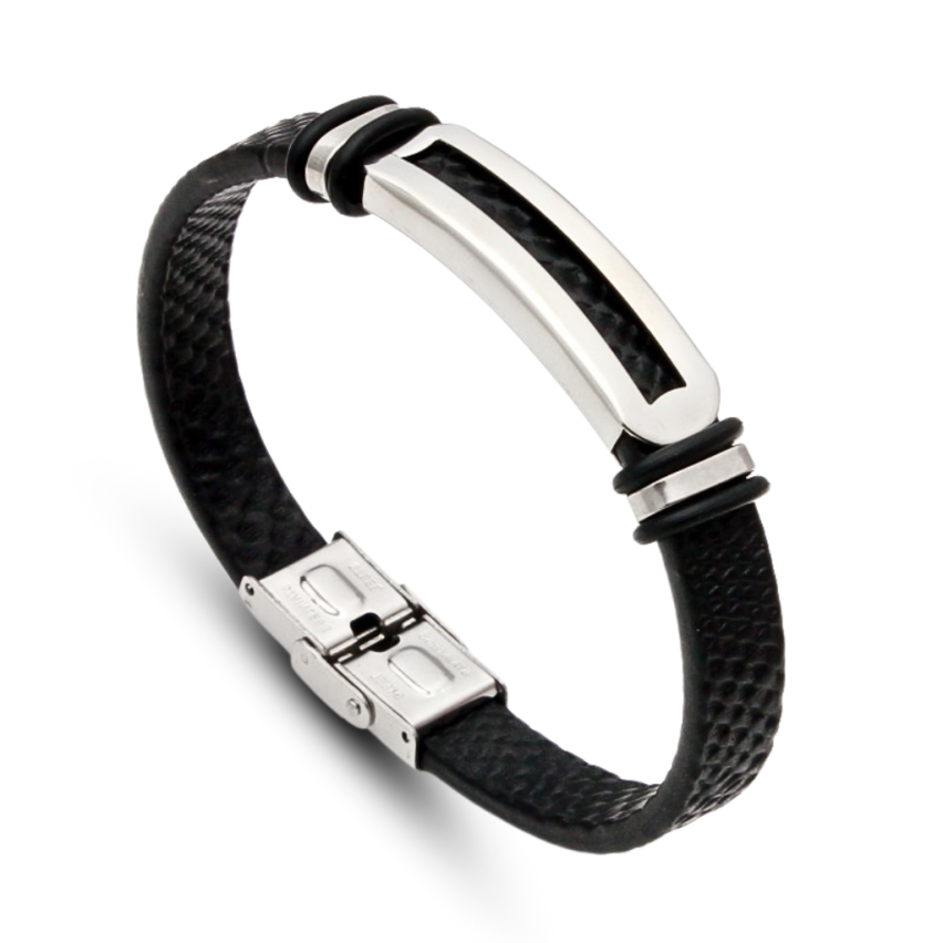 S.Steel Leather Men-c 20g