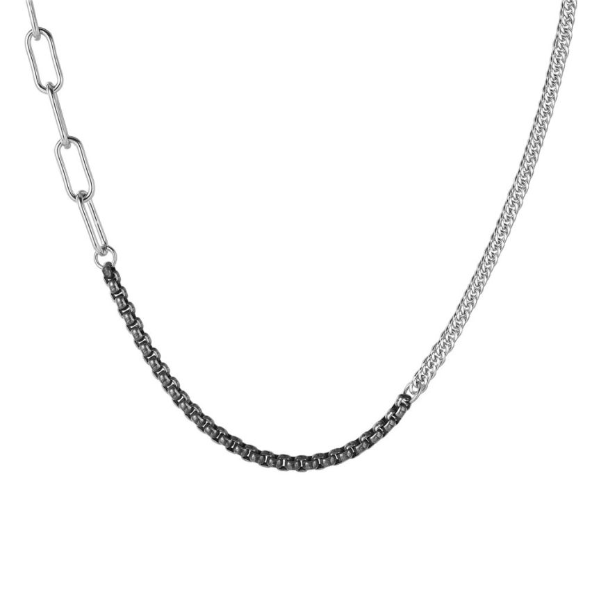 S.Steel Two plating colors Chain link Men 20g 