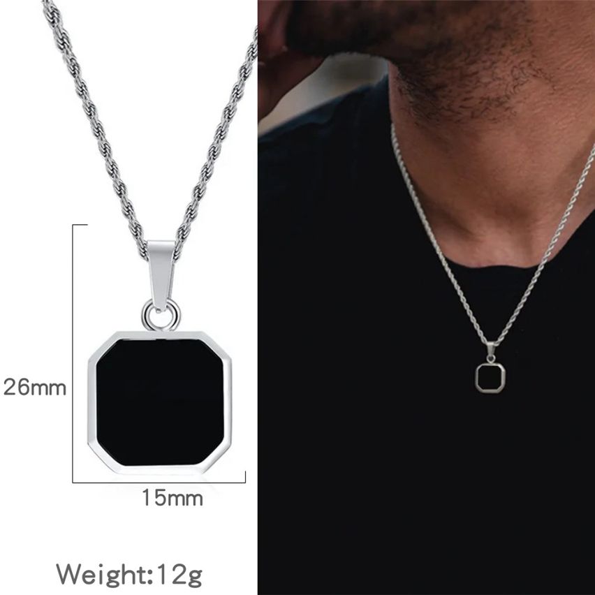 S.Steel Gold Plating With Plate Men-c 12g 26x15mm