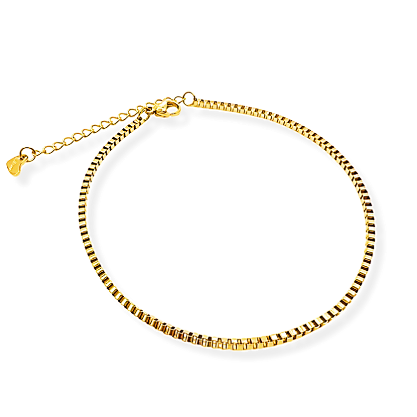 S.Steel Gold Plating Anklets Women-c 5g 270x2mm