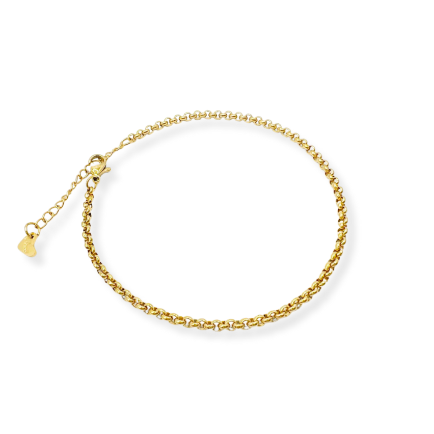 S.Steel Gold Plating Anklets Women-c