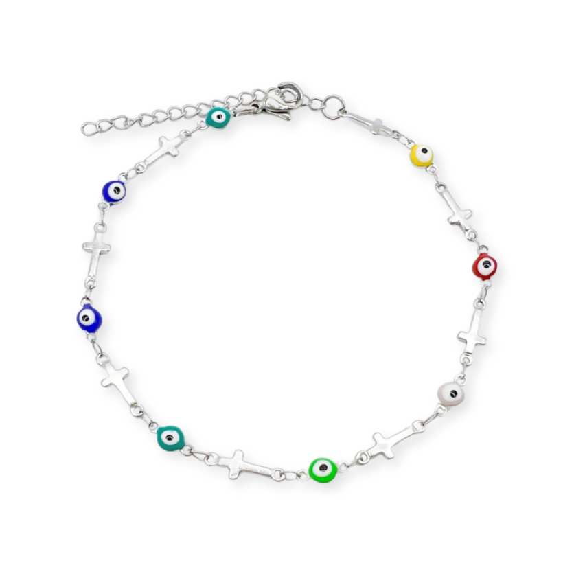 S.Steel Colorfull Enamel Anklets Women-c 5.5g 280x4mm