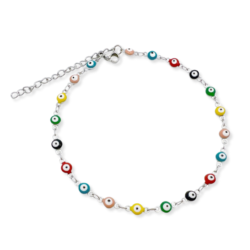 S.Steel Colorfull Enamel Anklets Women-c 5.5g 280x4mm