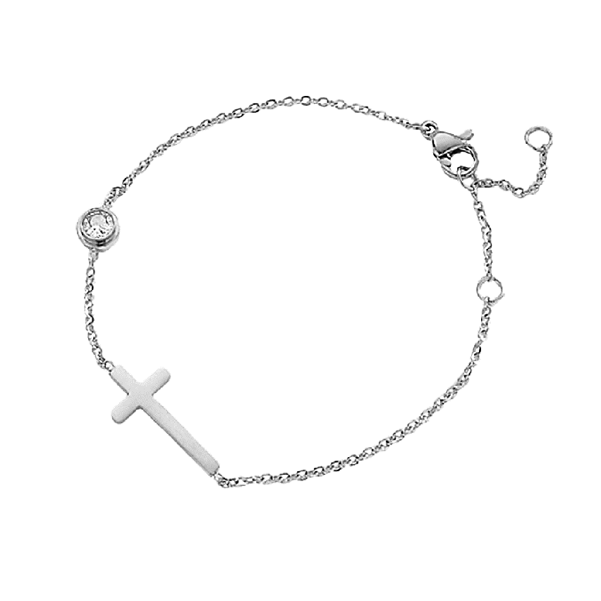 S.Steel Cross Women-c 4g