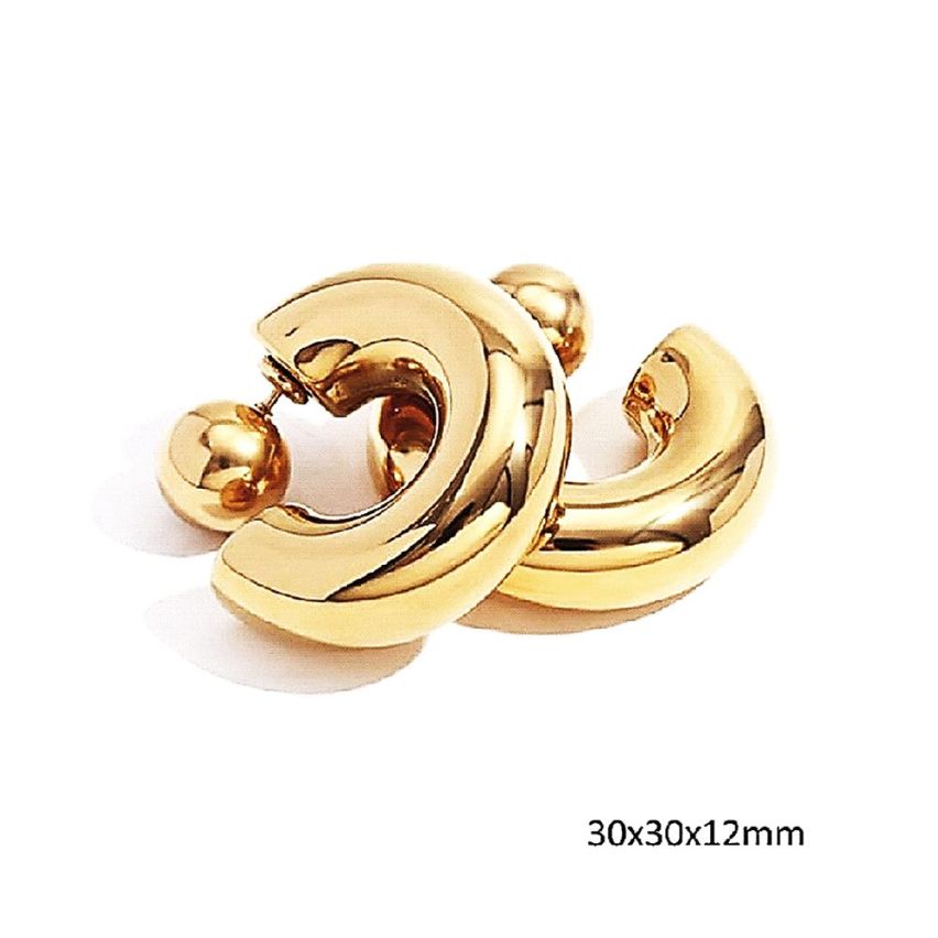 S.Steel Hoop Earrings