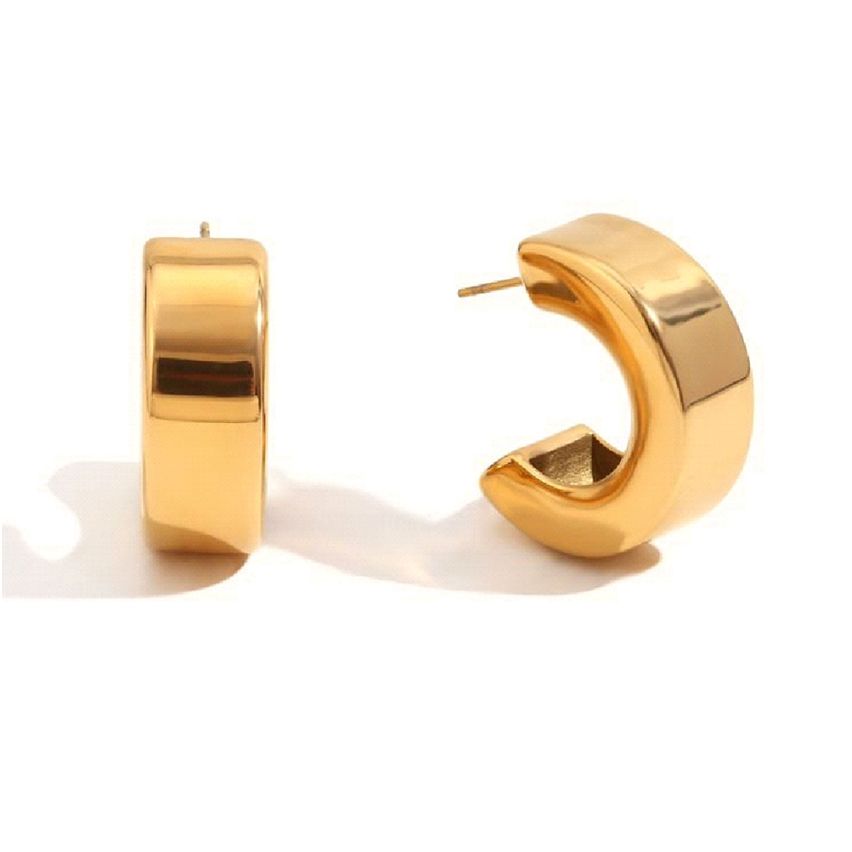 S.Steel Hoop Earrings