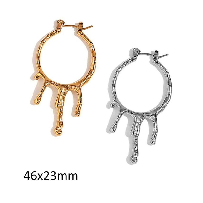 S.Steel Hoop Earrings