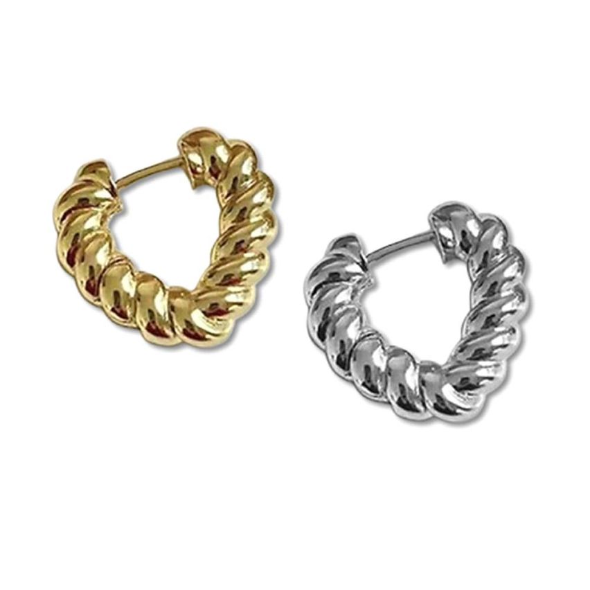 S.Steel Hoop Earrings
