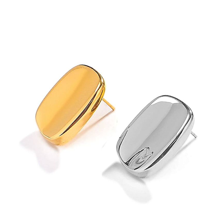 S.Steel Smooth Earrings