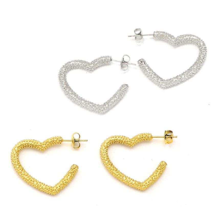S.Steel Hoop Earrings