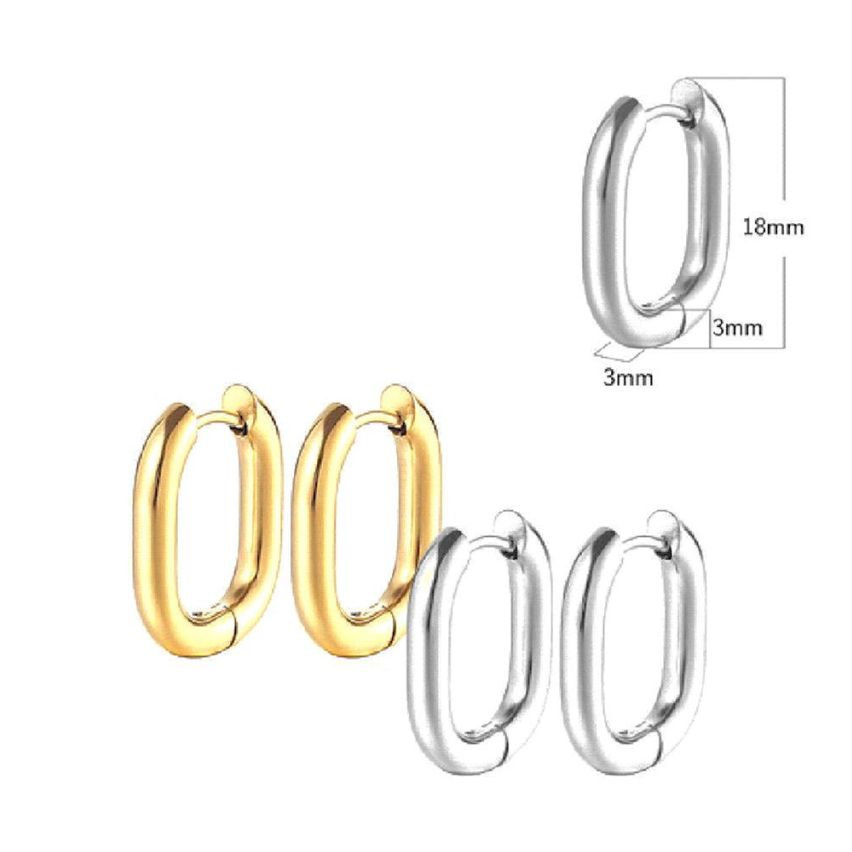 S.Steel Hoop (Standard) Earrings
