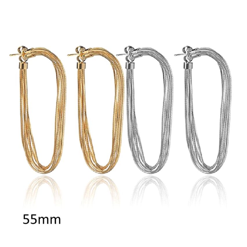 S.Steel Hoop Earrings