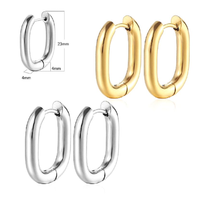 S.Steel Hoop (Standard) Earrings