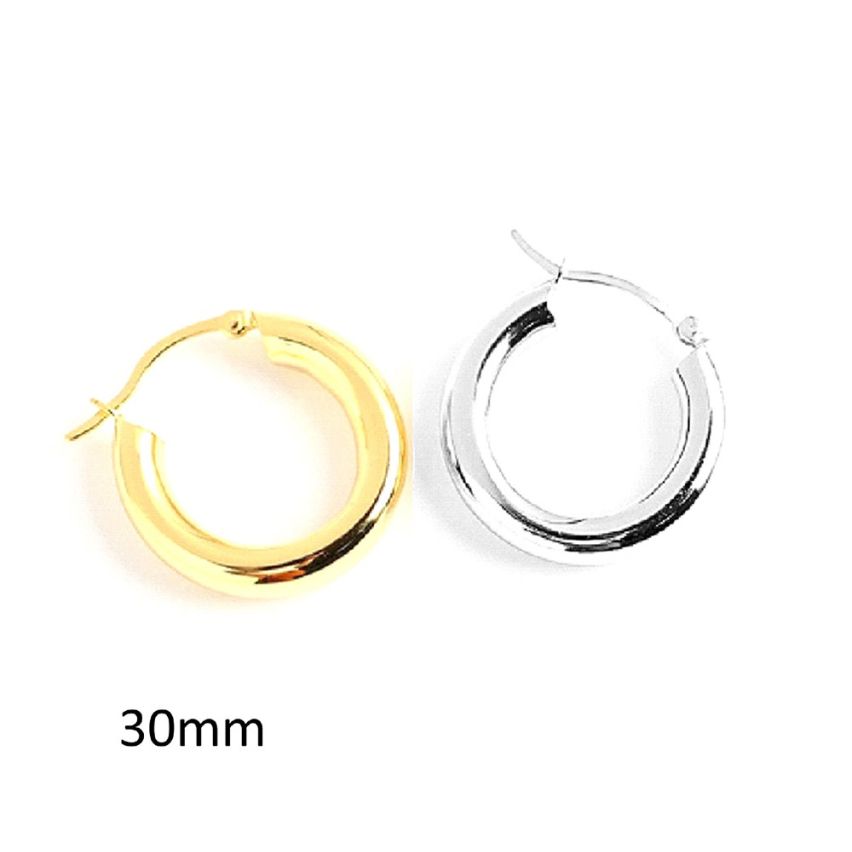 S.Steel Hoop (Standard) Earrings