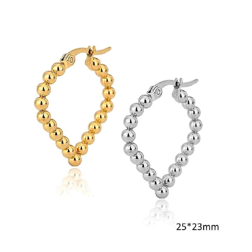 S.Steel Hoop Earrings