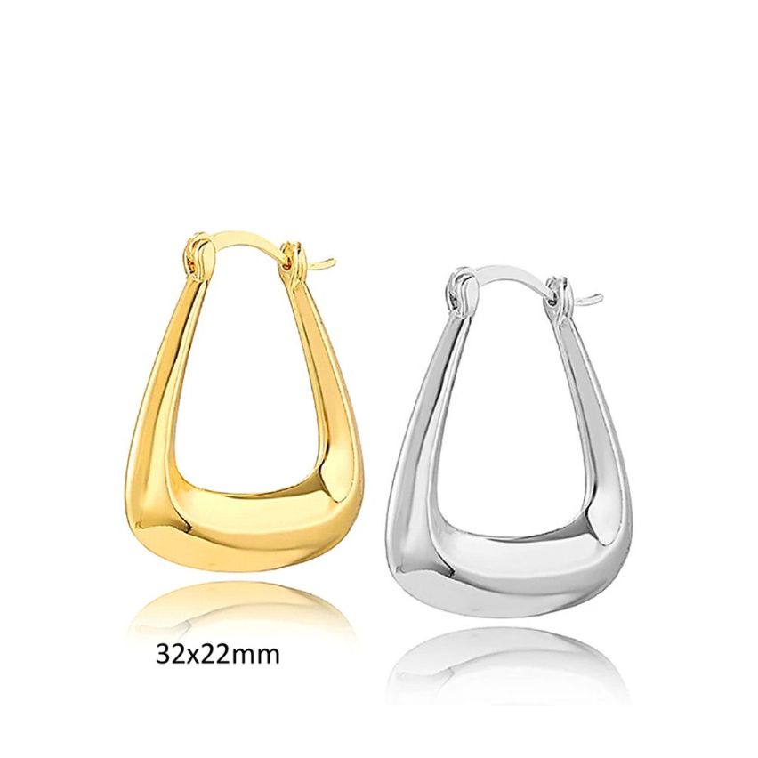 S.Steel Hoop Earrings