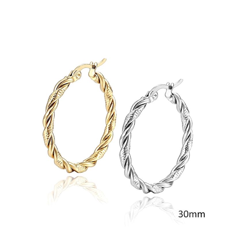 S.Steel Hoop (Standard) Earrings