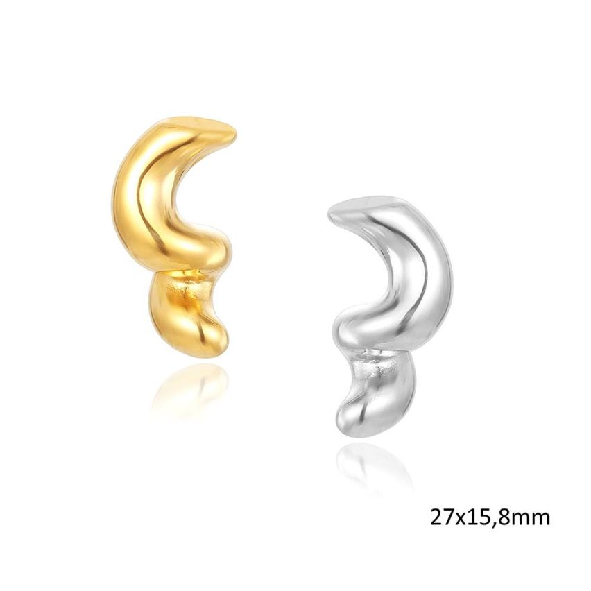 S.Steel Smooth Earrings