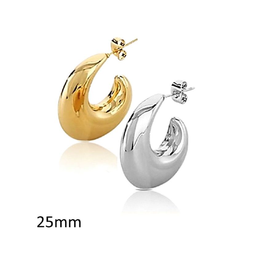 S.Steel Hoop Earrings