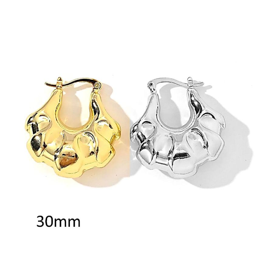 S.Steel Hoop Earrings