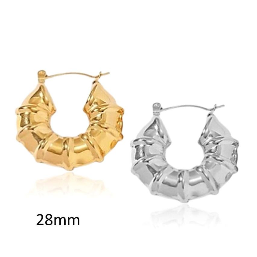 S.Steel Hoop Earrings